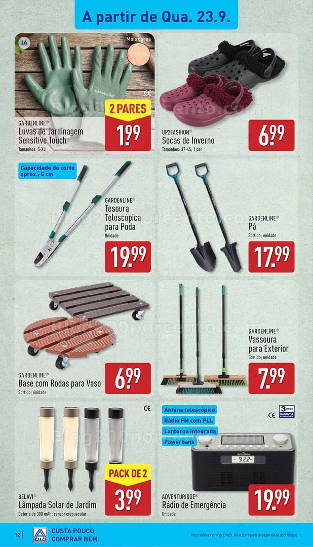 Antevisão Folheto ALDI Promoções de 21 a 27 setembro